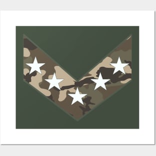 Camo Stars Posters and Art